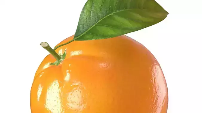 Orange Juice Splash 003 3D model 2