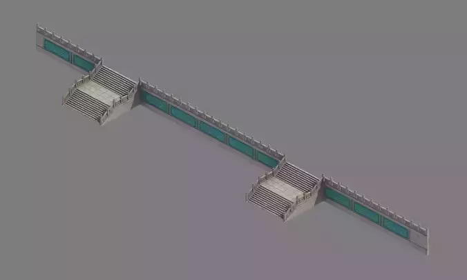 Basilica - Stairs 034 3D model