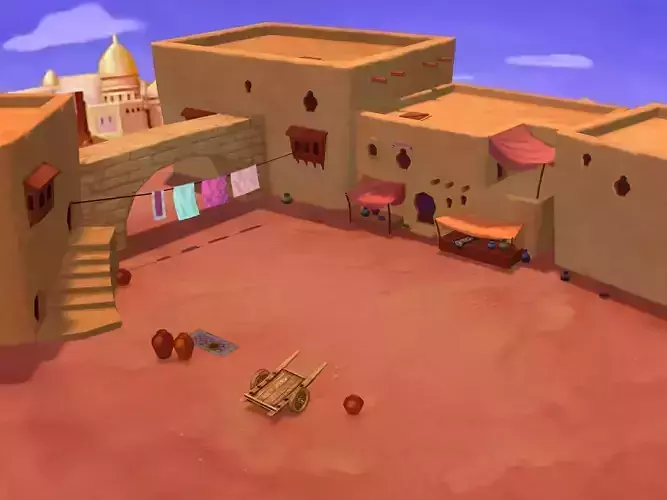 Low-Mode - Street Fight Scene 35 3D model