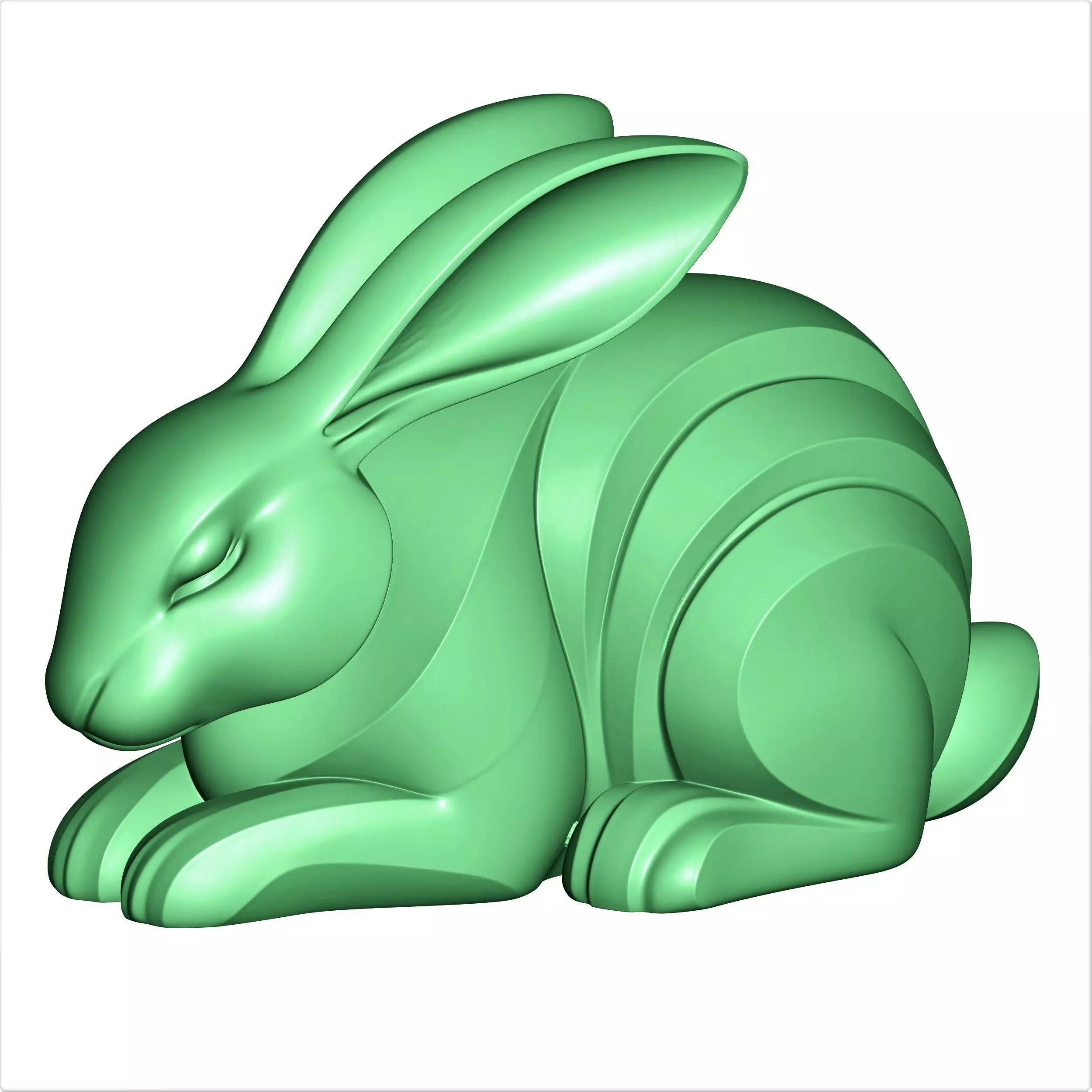 rabbit 3D print model