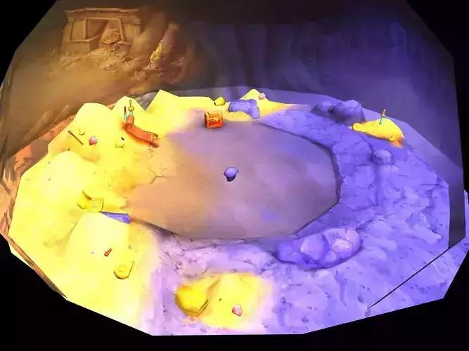 Low-Mode - Desert Underground Treasure 21 3D model