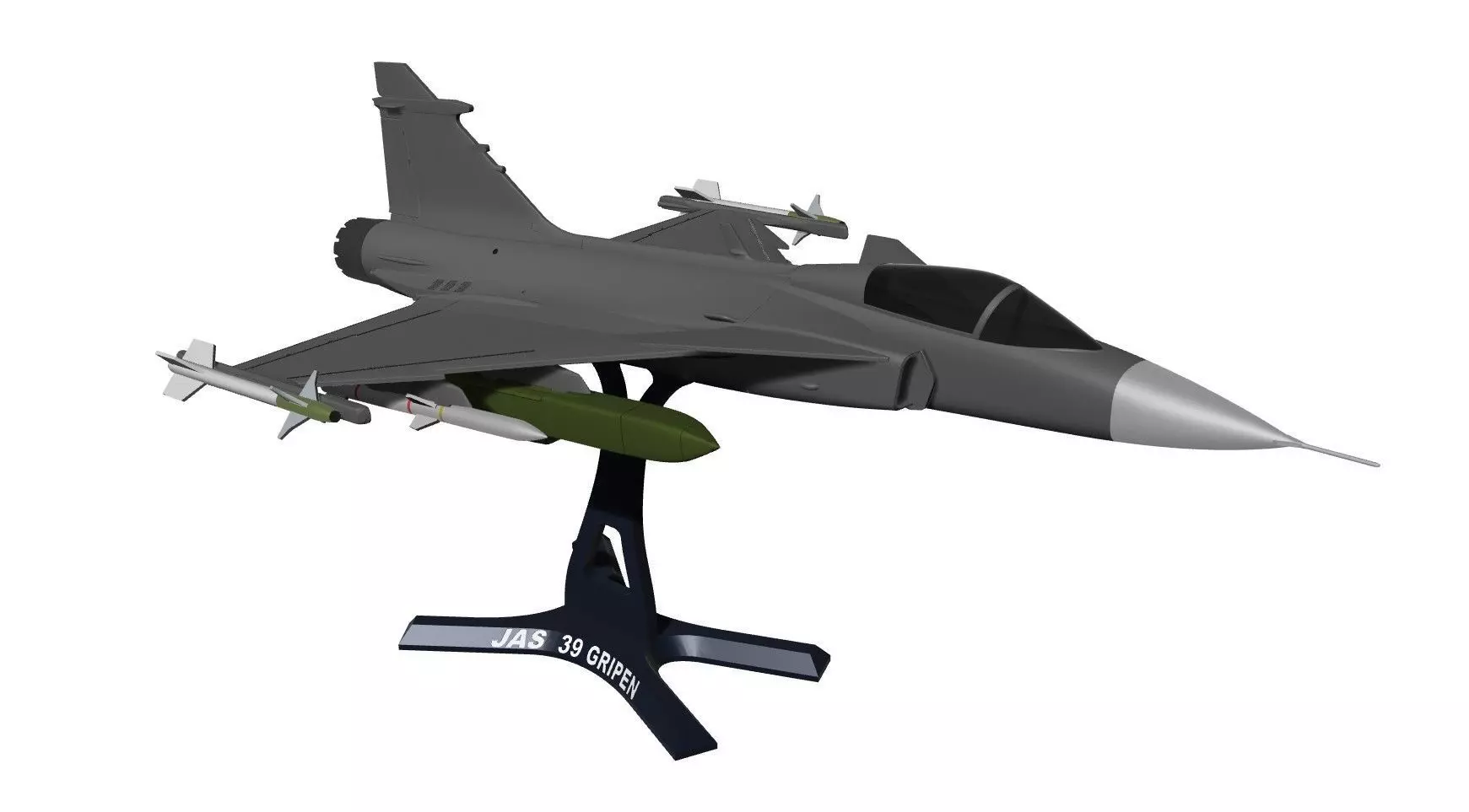 Saab JAS 39 Gripen FULL LOAD 3D print model