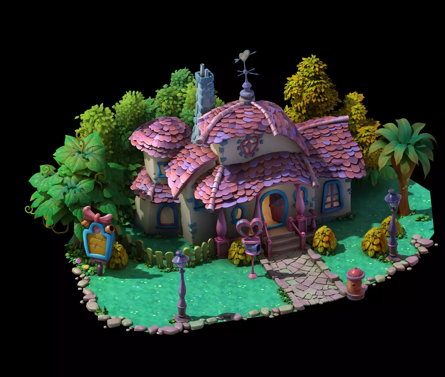 main city - Minnie Cabin 03 3D model