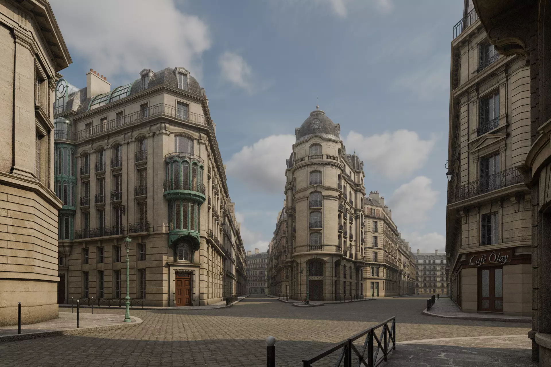 Paris Boulevard 3D model