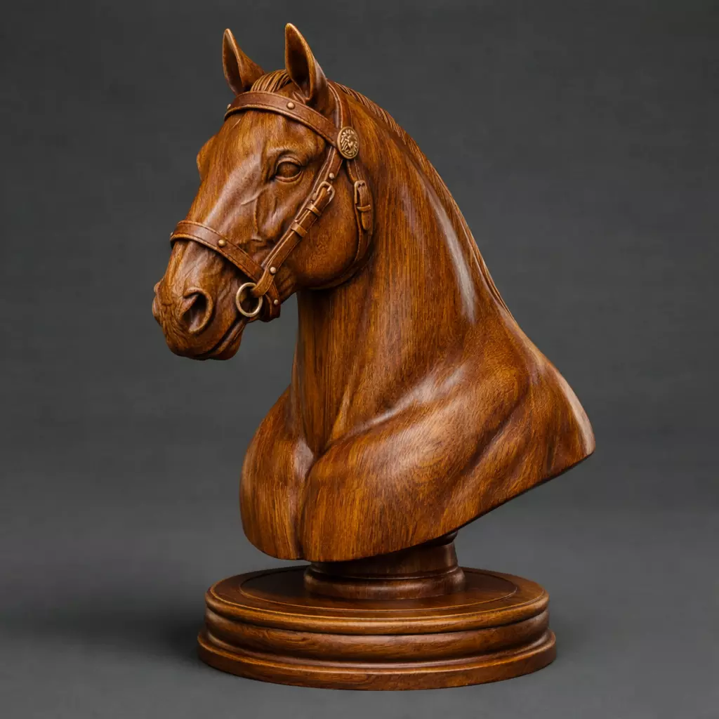 French Imperial Knight chess piece 3D print model