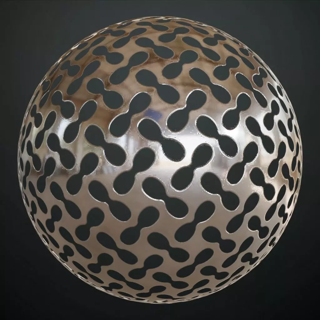 Silver Metal Grill Transparent PBR Seamless Texture