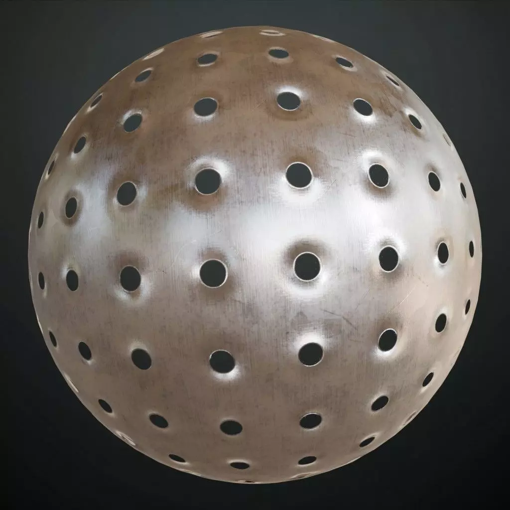 Silver Metal Grill Transparent PBR Seamless Texture
