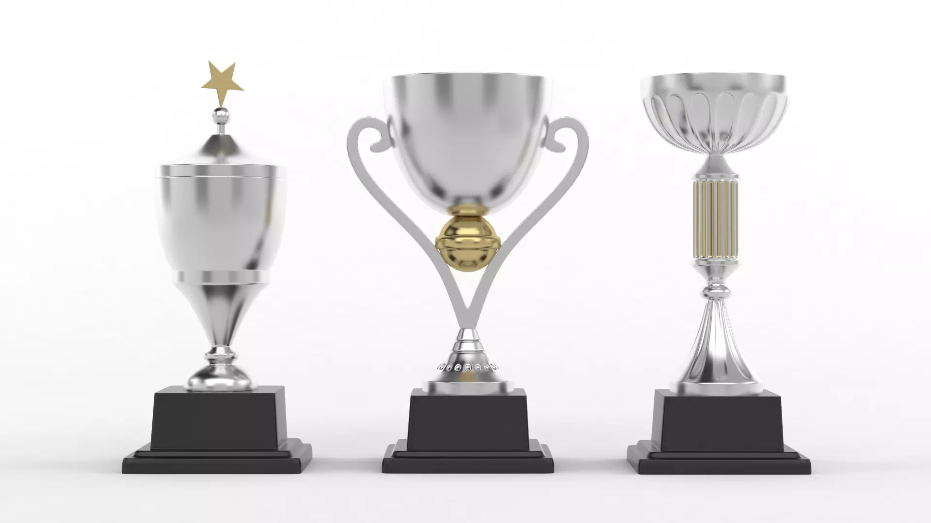 Trophy Cups 3D model