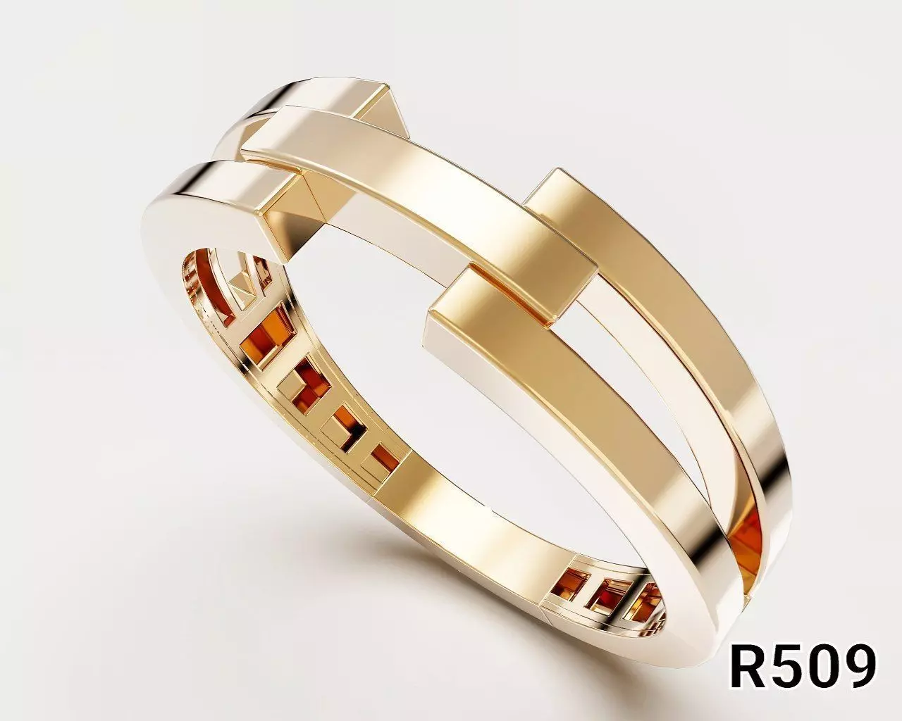 Layered Split Band Ring 3D print model