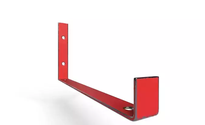 J-shaped shelf bracket 2 color