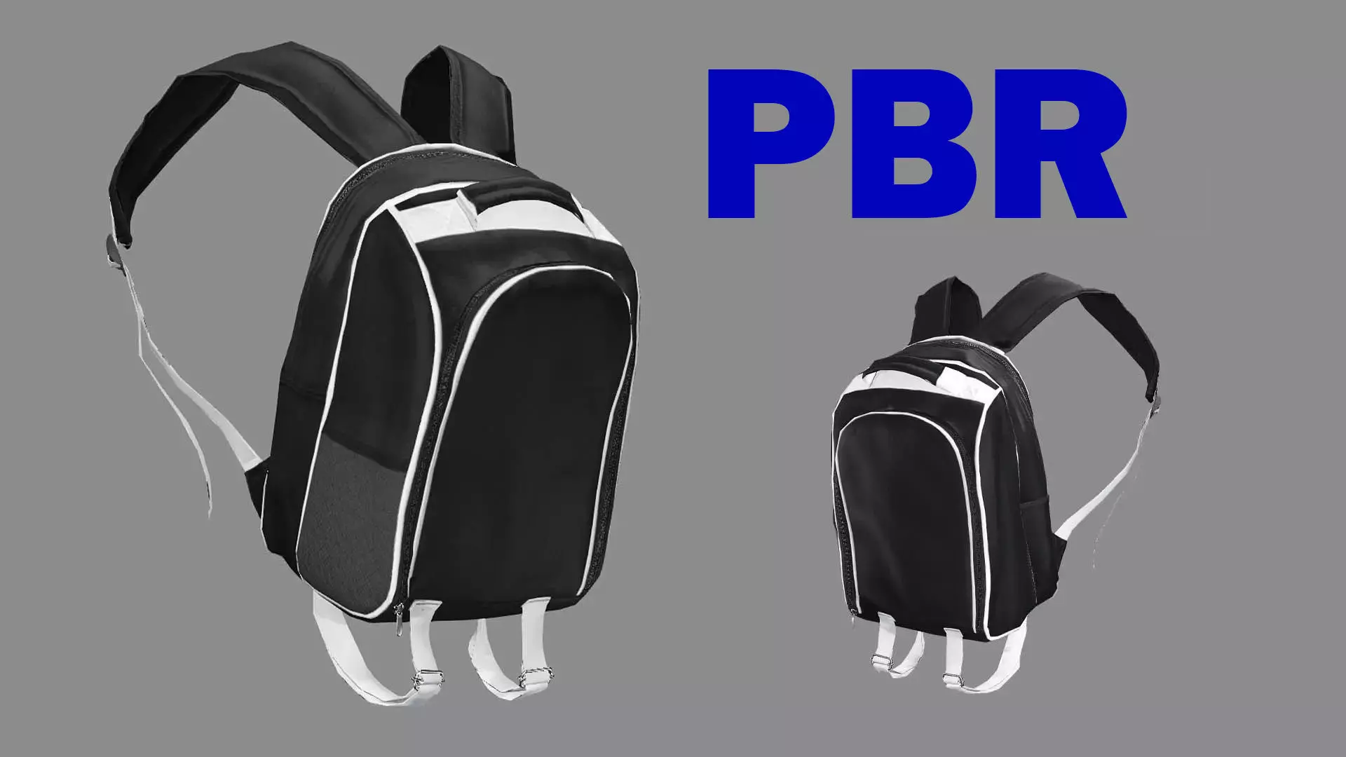 Backpack Camping Handle bag 02 Low-Poly 3D Model 3D model