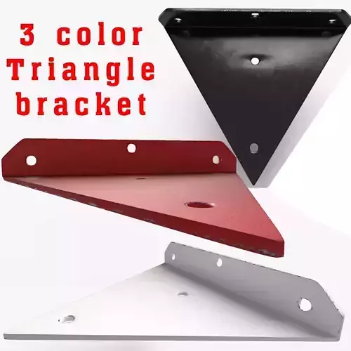 Industrial Steel Corner Shelf Bracket 3 color