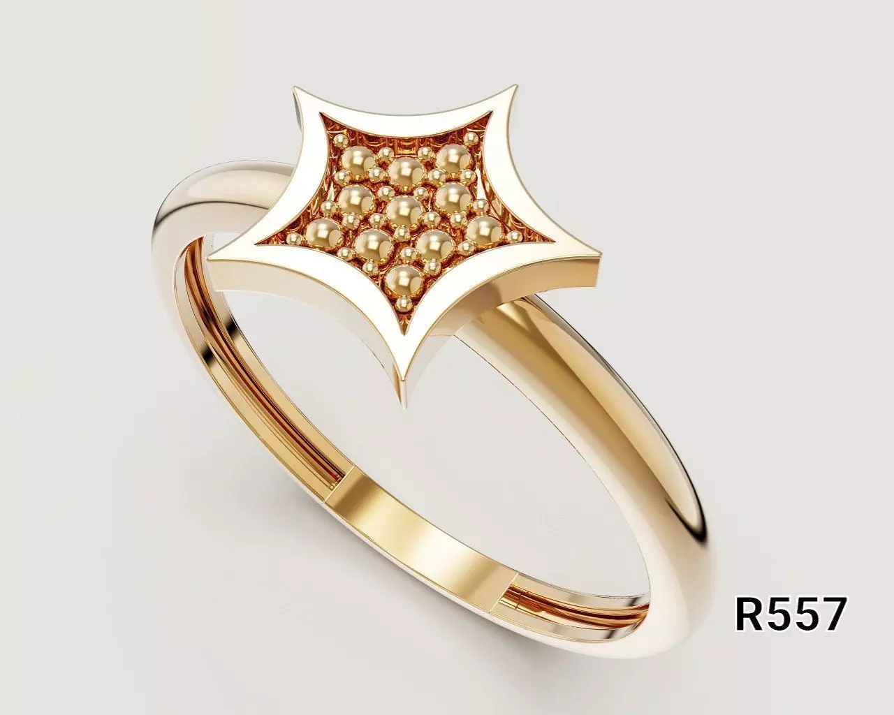 Minimal Star Ring 3D print model