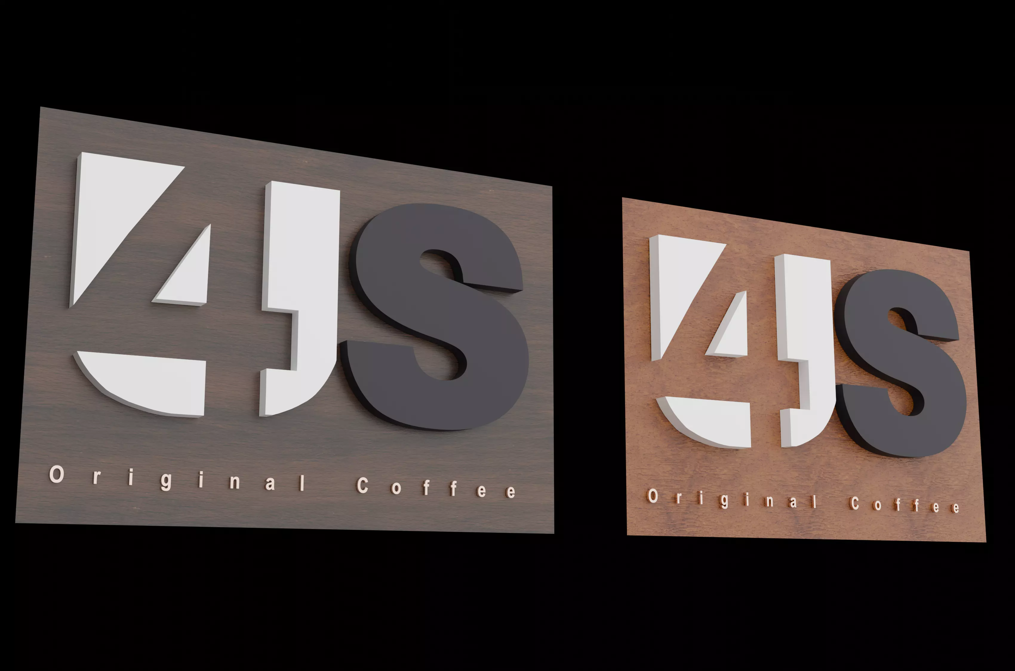 Logo for Us original coffee 3D model