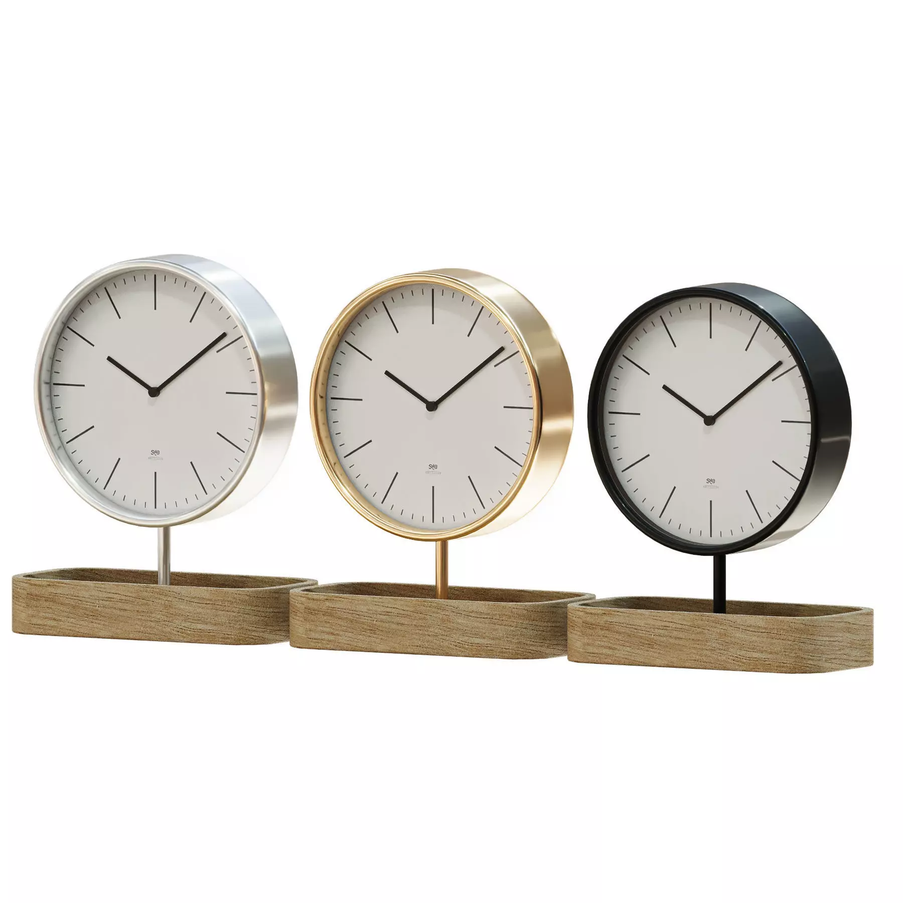table clock 16 3D model