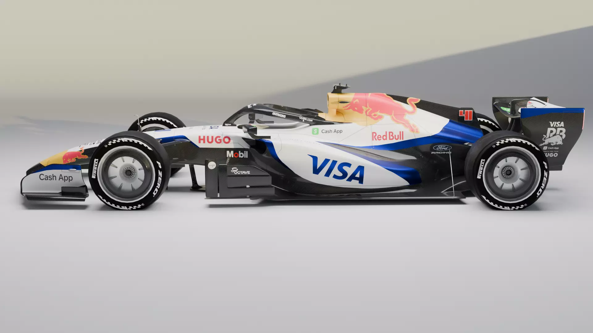 Visa Cash App RB team F1 2026 car VCARB 03 3D model | CGTrader