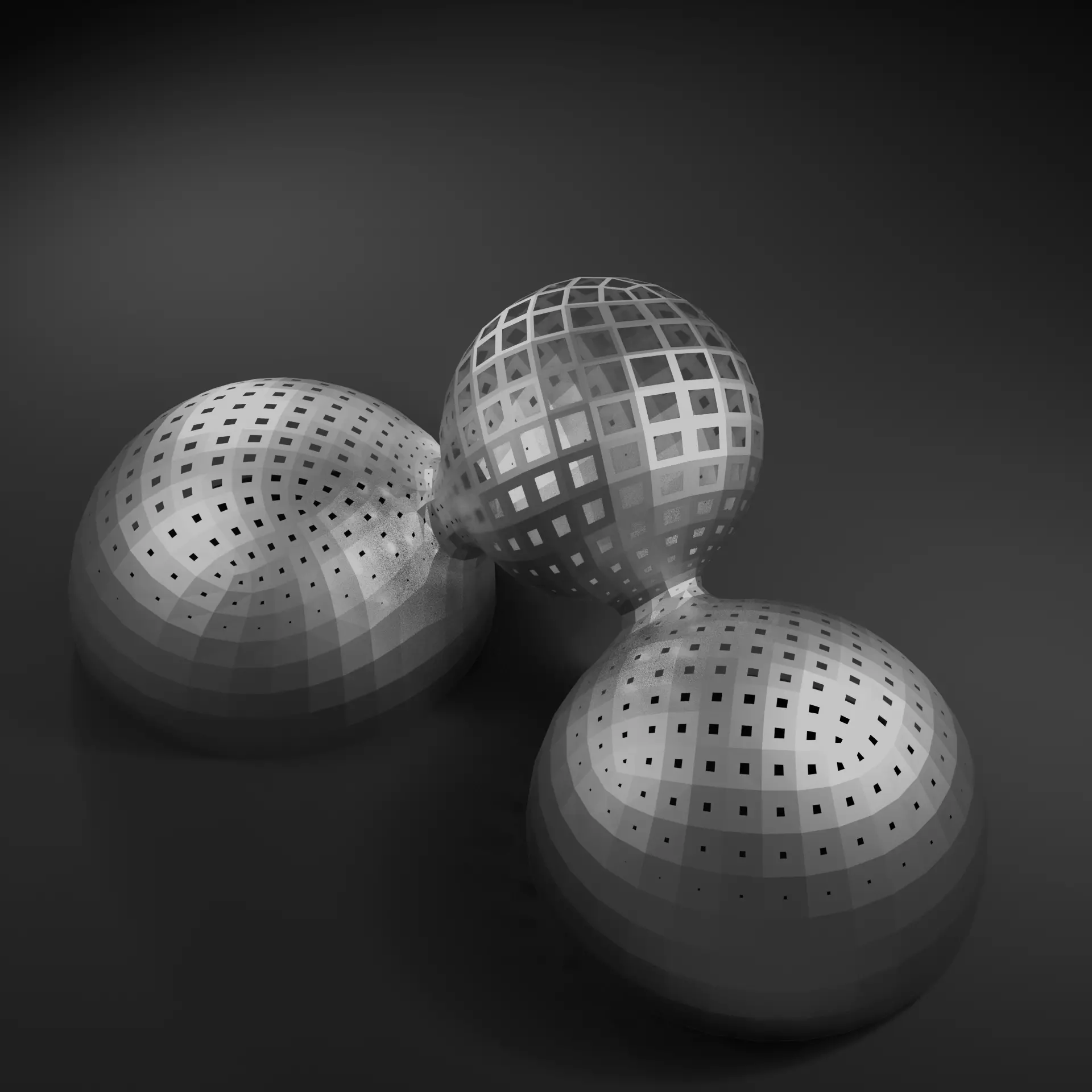 Simple Universal Organic Blob Sculpture Low-poly 3D model Low-poly 3D model