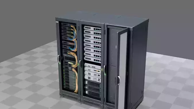 Computer Workstation Server 3D model | CGTrader
