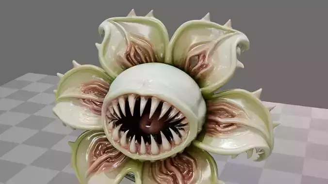 Alien Plant Carnivore 3D model