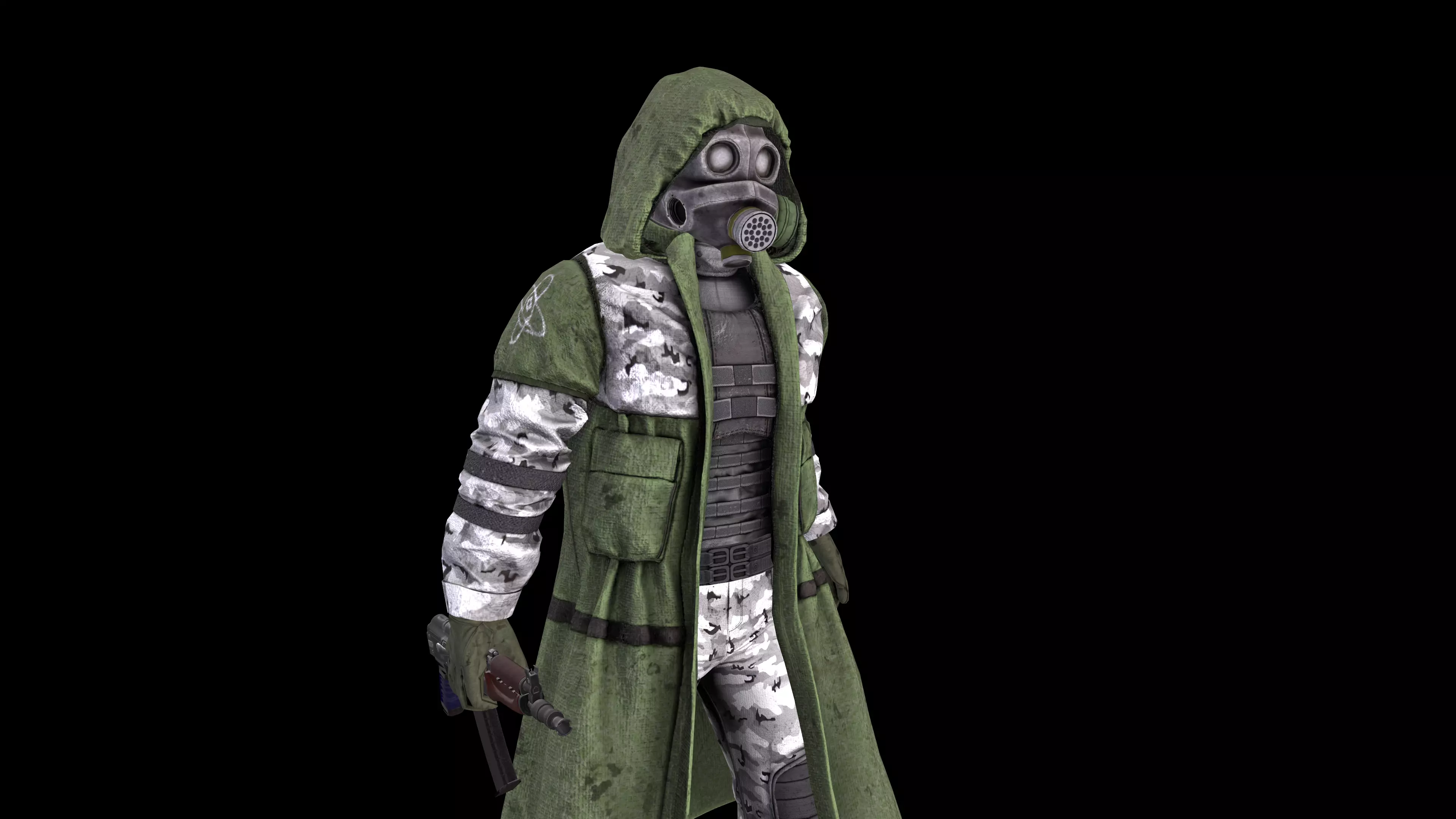 3D model Stalker like cloth set for Dayz Arma reforger VR / AR