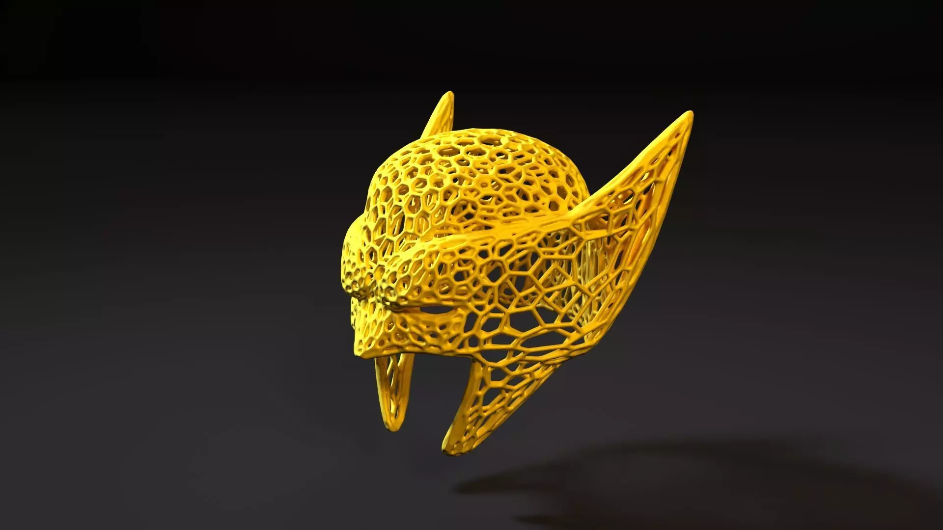 Womens wolverine mask Voronoi 3D print model