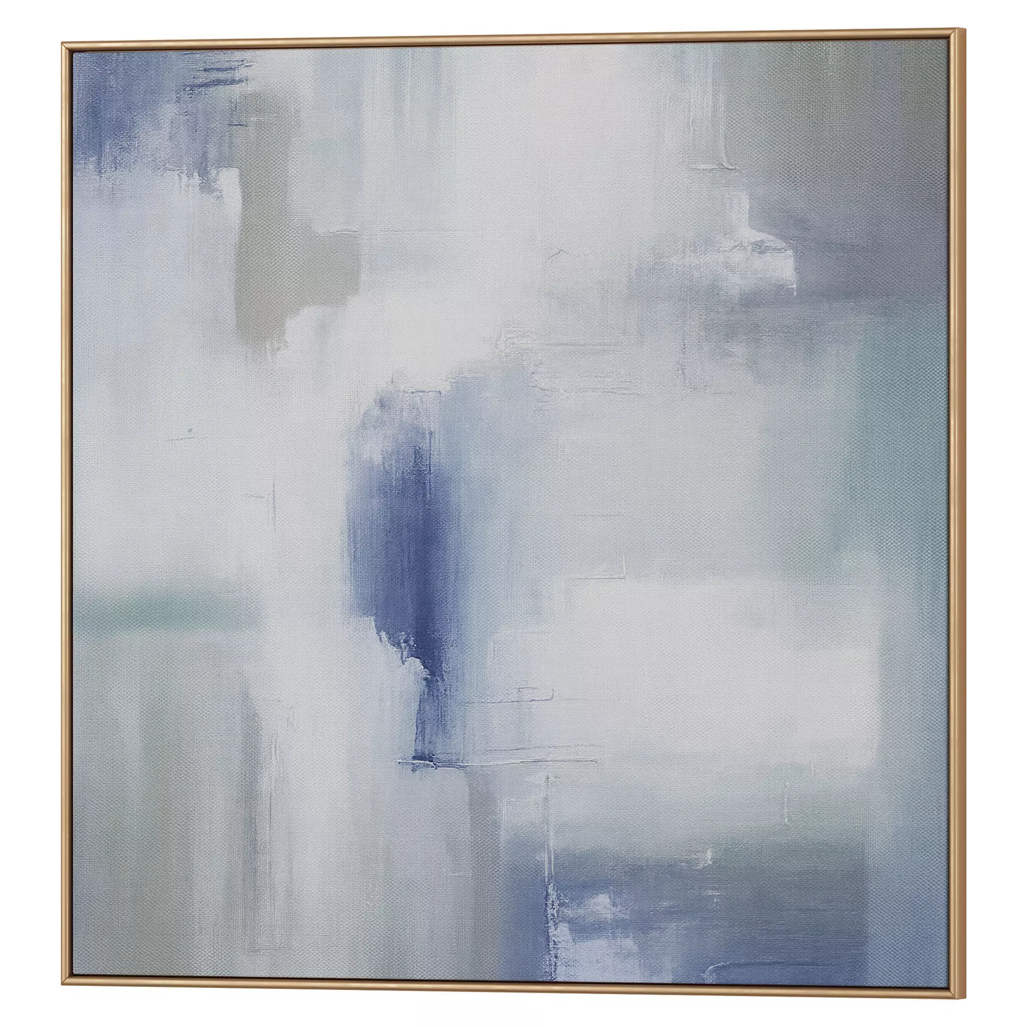 Set of 3 Abstract Paintings in Frames - Different Sizes 3D model