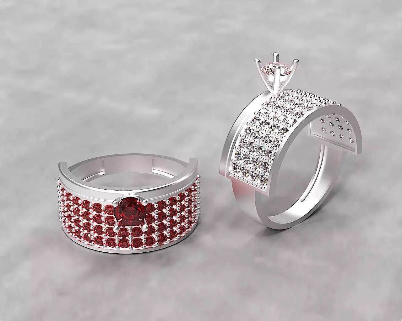 Solitaire Diamond Ring 3dm stl 3D print model 3D print model