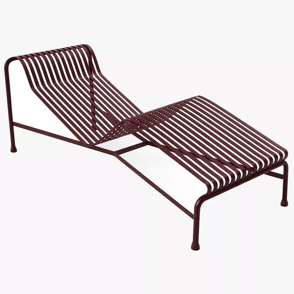 Hay Palissade Cord Palissade Chaise Longue 3D model