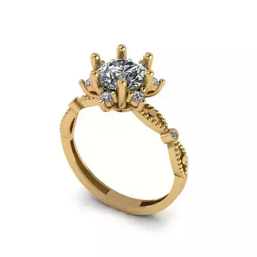 Lotus Ring 03 7mm
