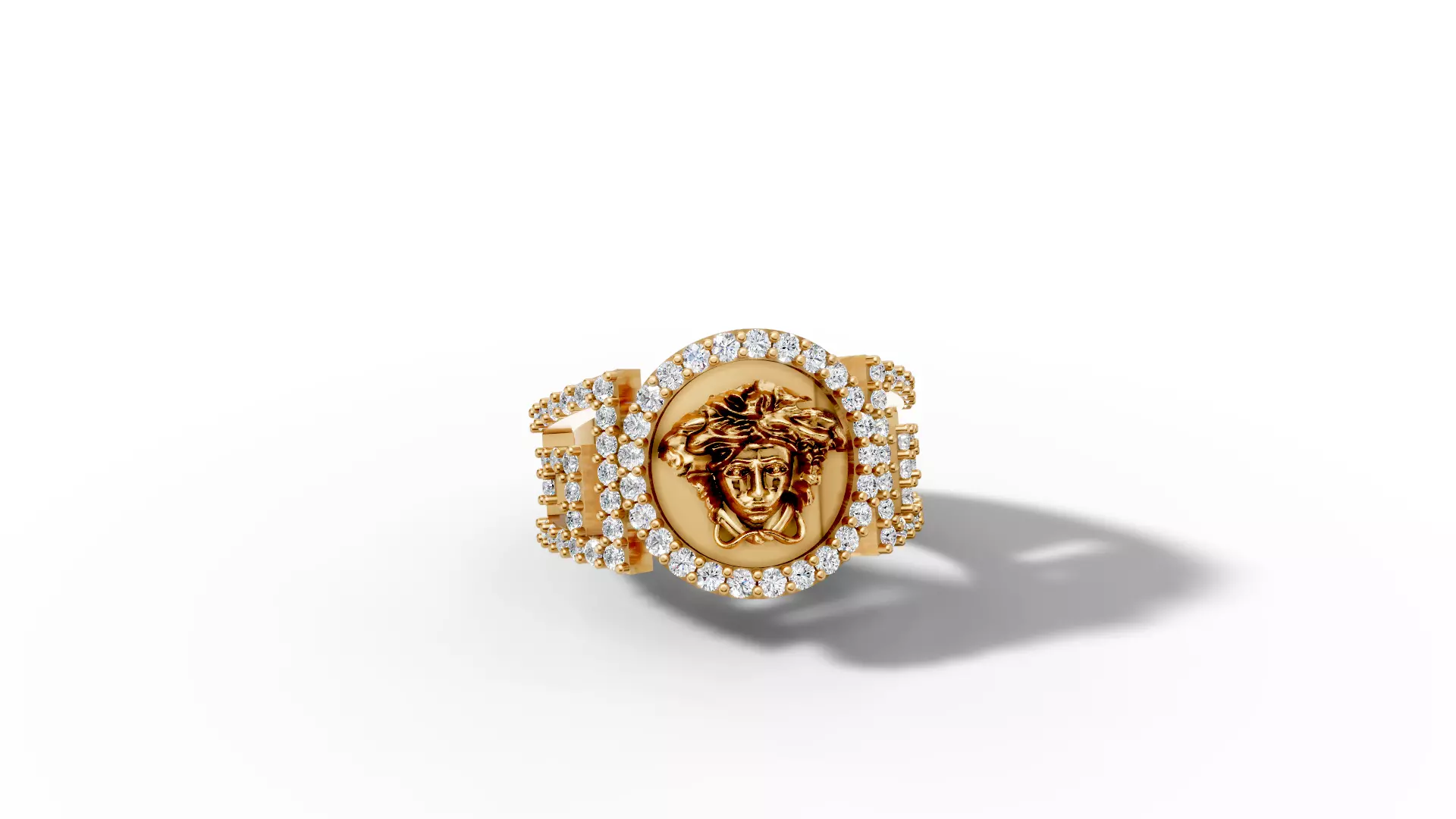 Diamond Ring versace Free 3D print model