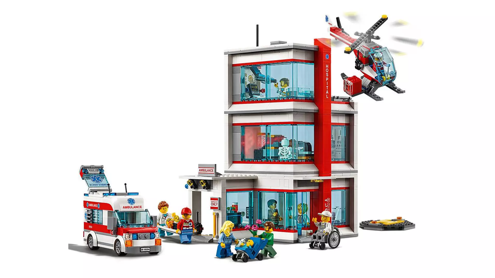 TwindBricks3D - 60204 City Hospital 3D print model