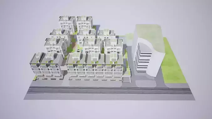 La Casa Villa Residence Complex City Blocks 3D model