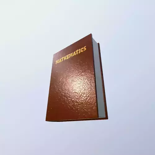 Mathematics Hardcover Book Embossed Academic Book Asset