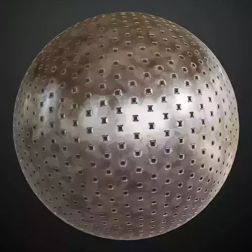 Shiny Metal Pattern PBR Seamless Texture