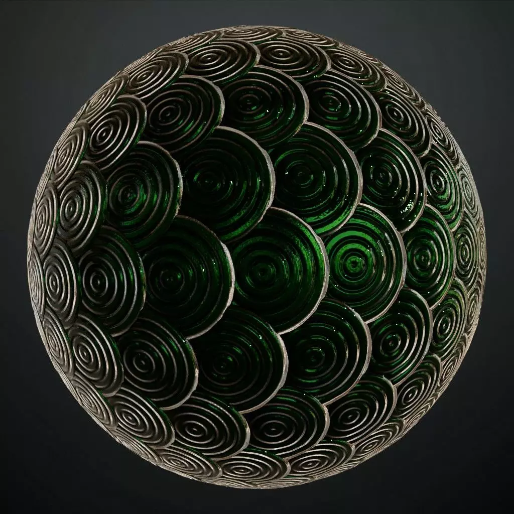 Shiny Dark Metal Pattern PBR Seamless Texture