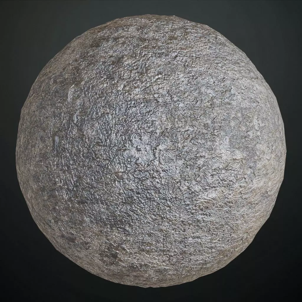 Scratched Silver Metal PBR Seamless Texture