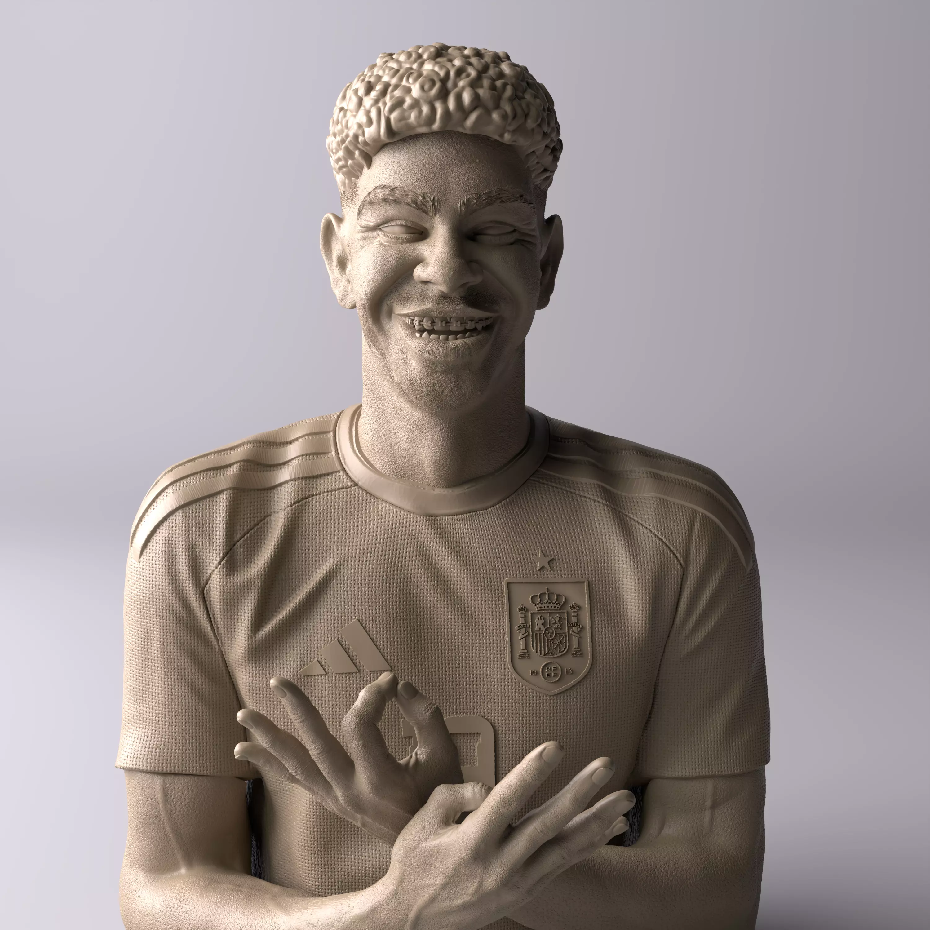 Lamine Yamal Premium Statue Collectible Figure 3D print model