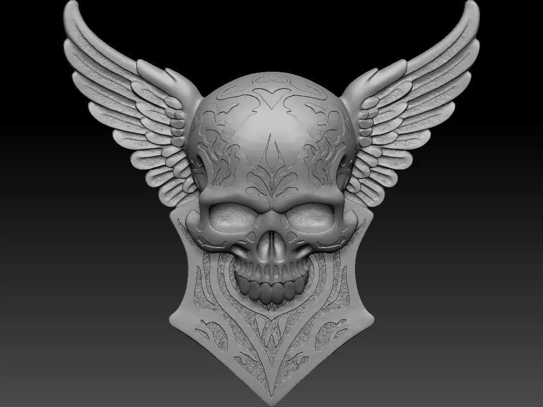 Holy War Skull Pendant Free 3D print model