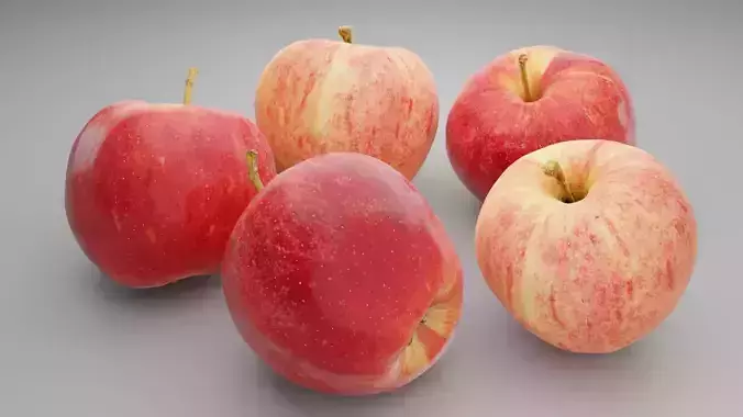 Realistic Red Apple 3D Model  Blender Cycles Render  3D model 6