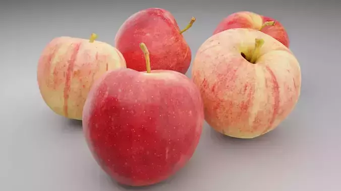 Realistic Red Apple 3D Model  Blender Cycles Render  3D model 7