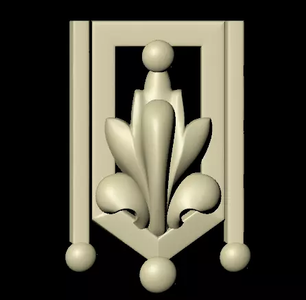 Central decor ornament for furniture Free 3D model