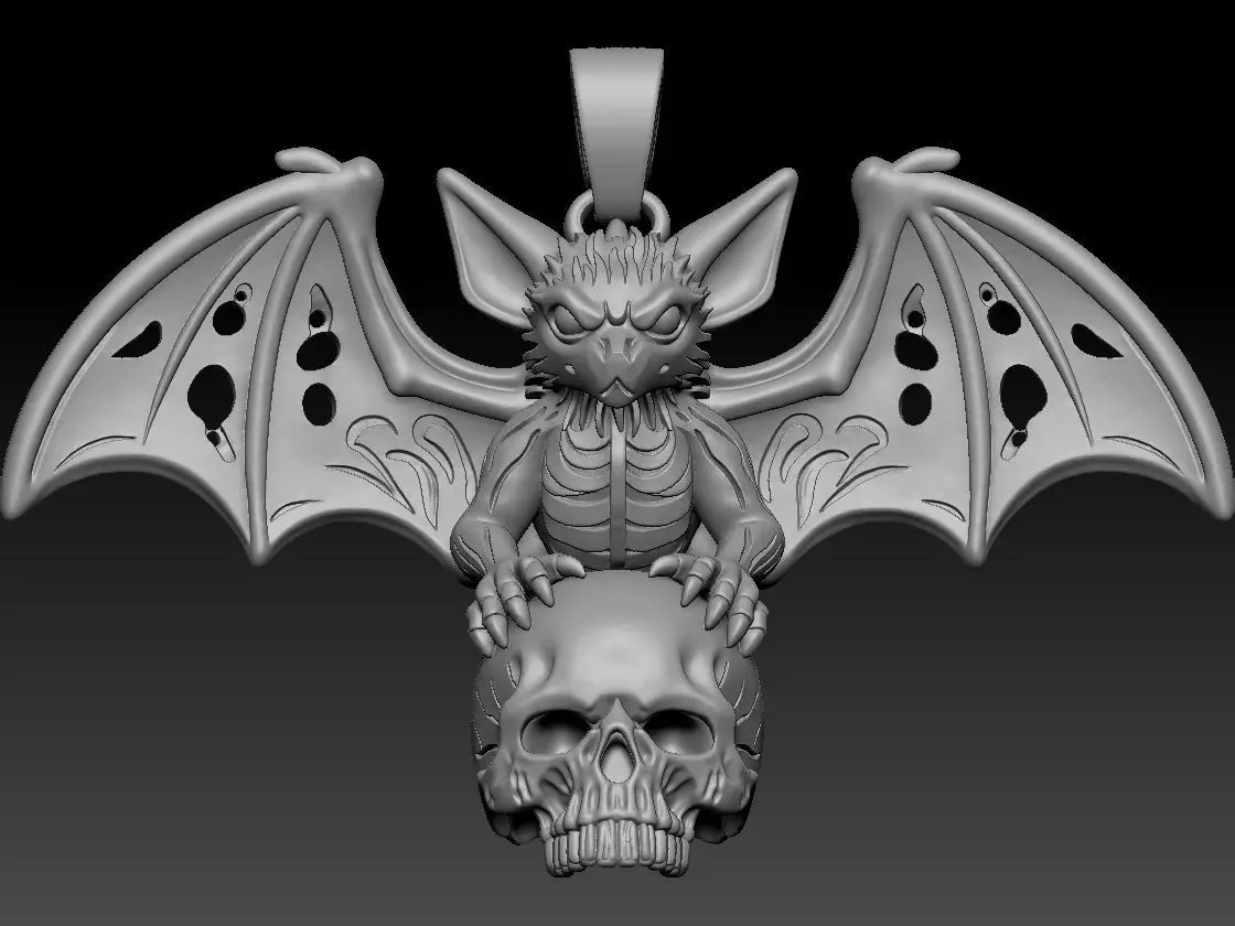Bat Pendant Free 3D print model