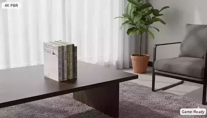 Minimalist Book Set - High-Quality Interior Decoration Assets