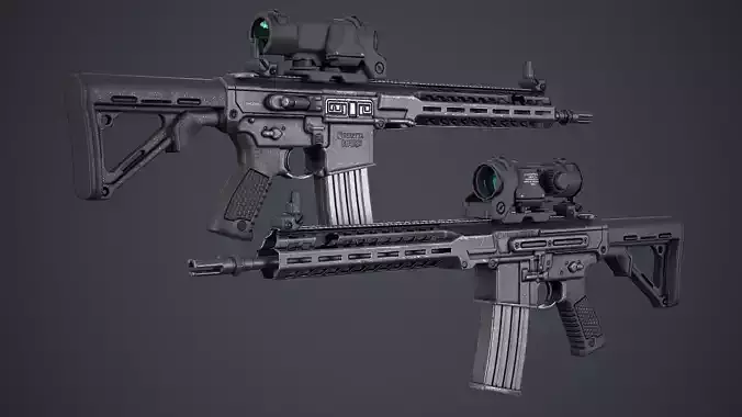 Beretta NARP Low-poly 3D model