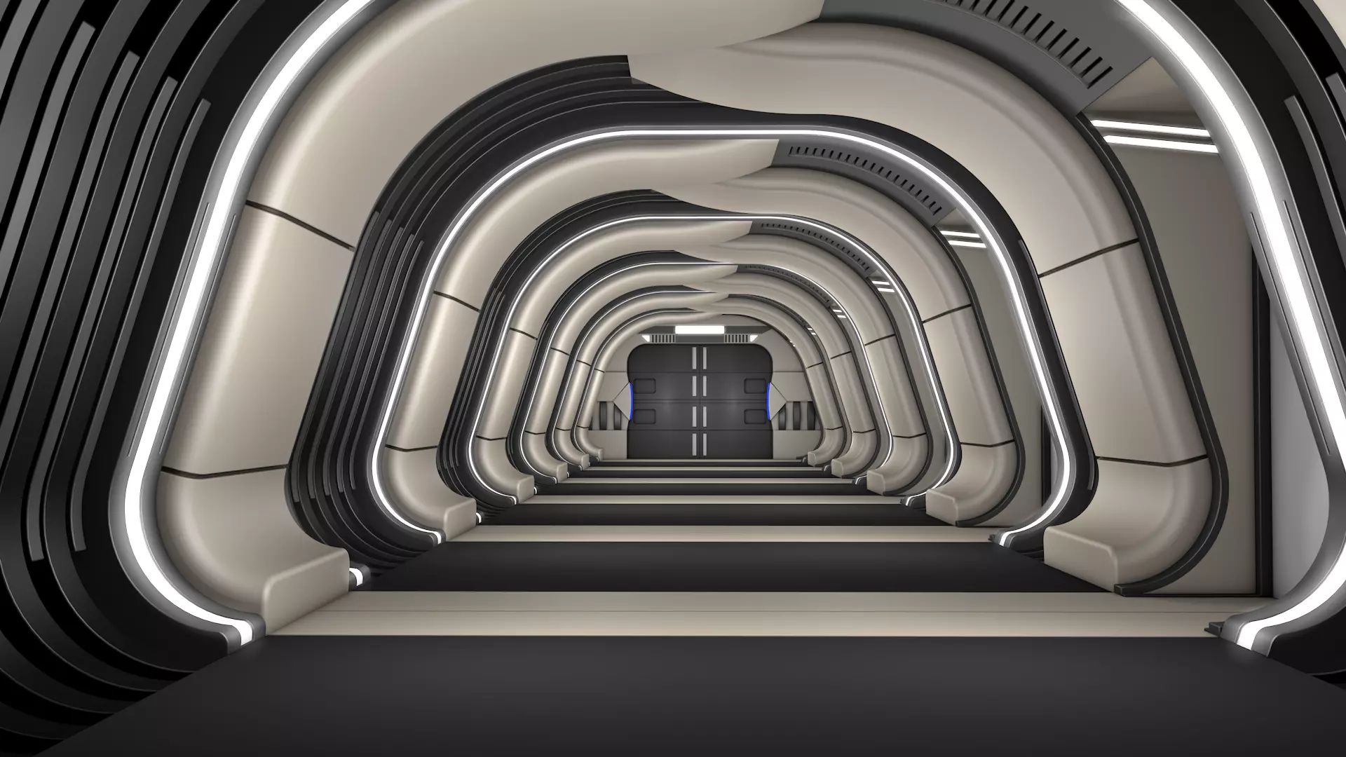 Sci Fi Corridor Interior 3D model