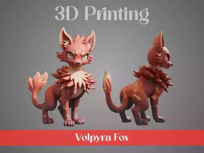 Stylized Flame Fox - Volpyra