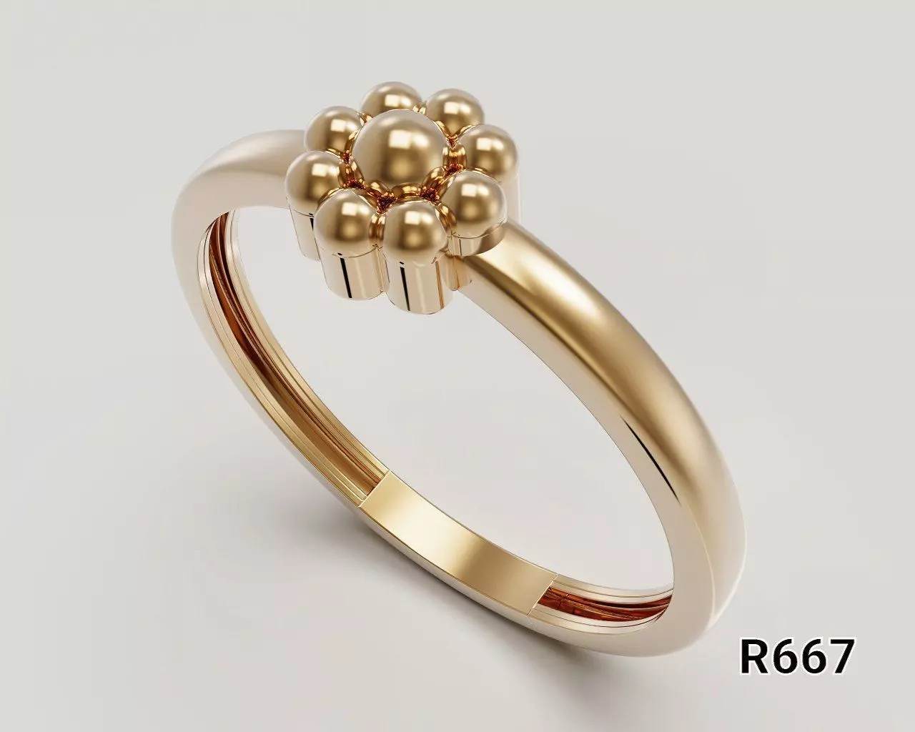 Luxury Gold Ring 3D print model