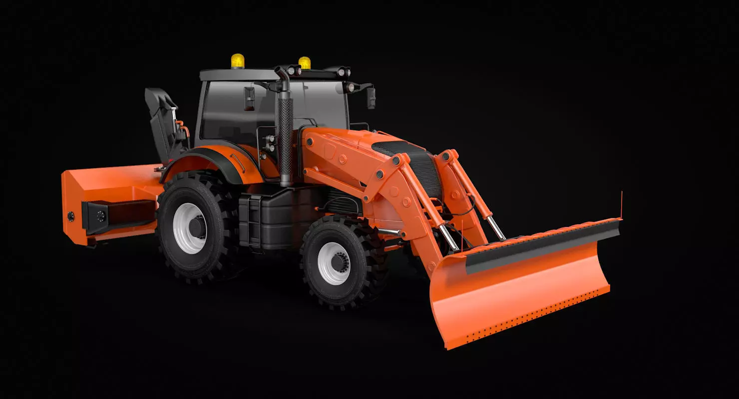 Snow Removal Tractor 3D model