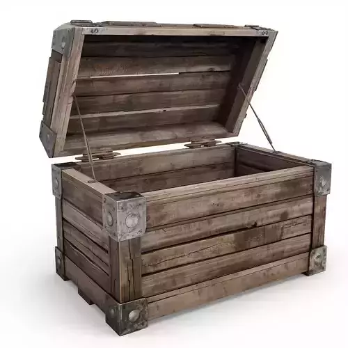 Viking Loot Chest 3D Model v07