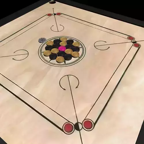 Carrom board 3D model